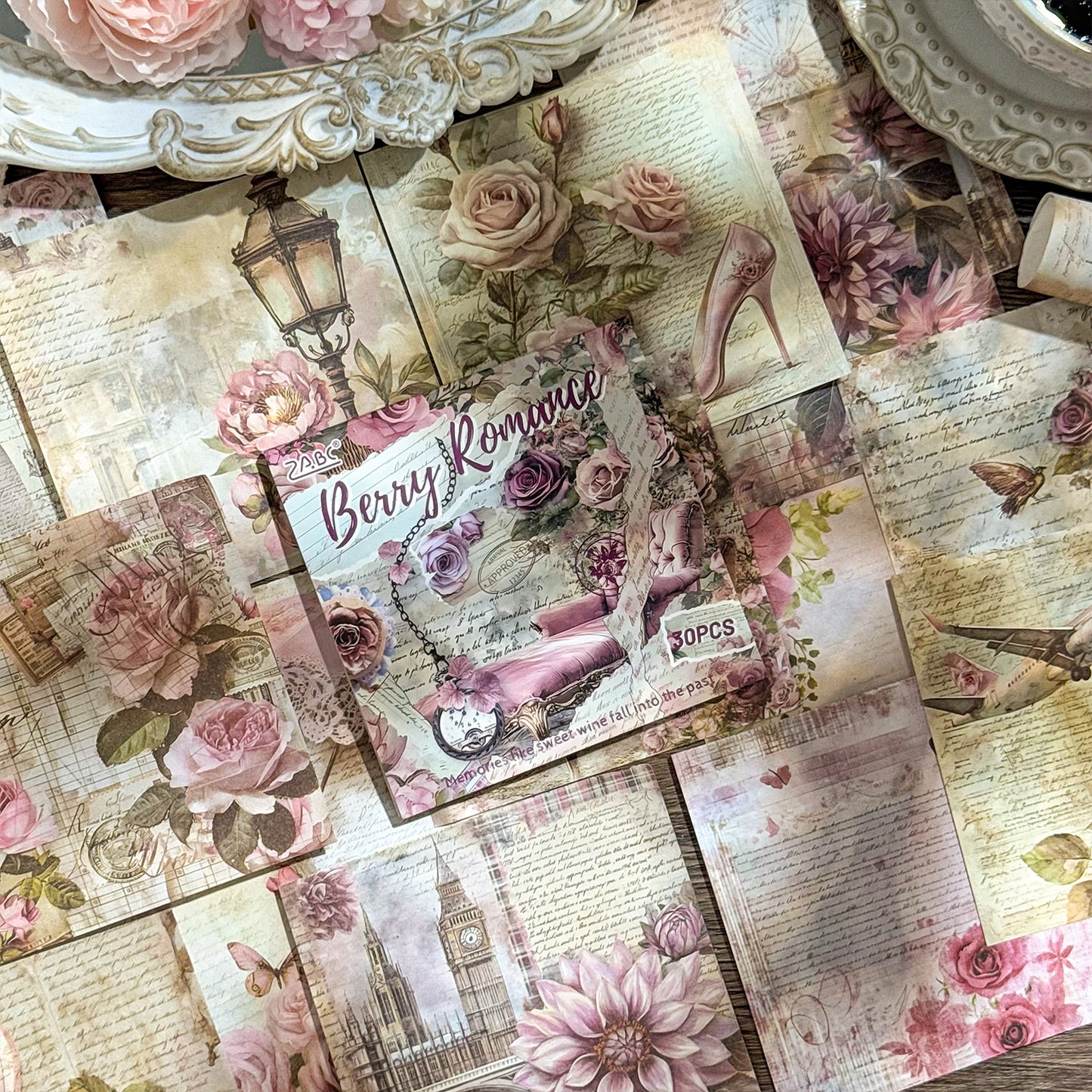 30 Sheets Vitntage Journal Paper JJCC