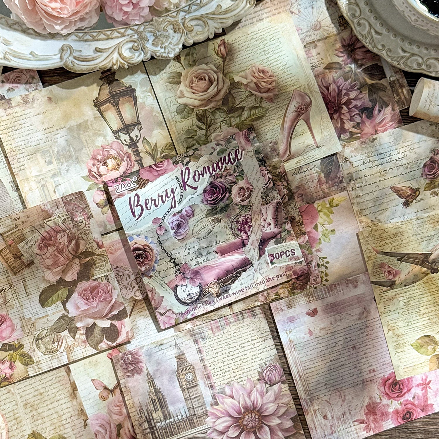 30 Sheets Vitntage Journal Paper JJCC