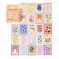 46 Pcs Flower Postage Stamp Stickers XHYJ