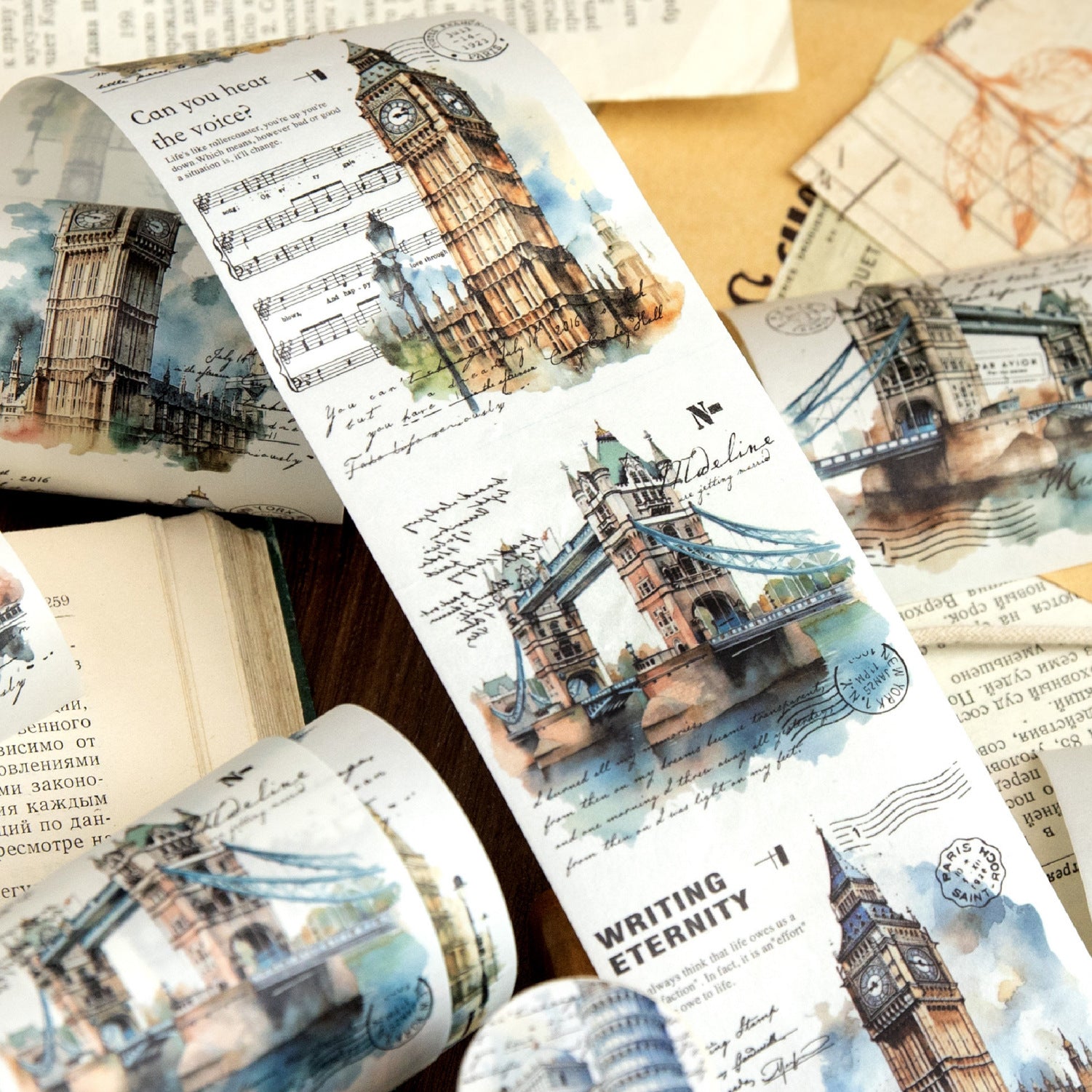 1 Roll Travel Theme Washi Tape YJZL