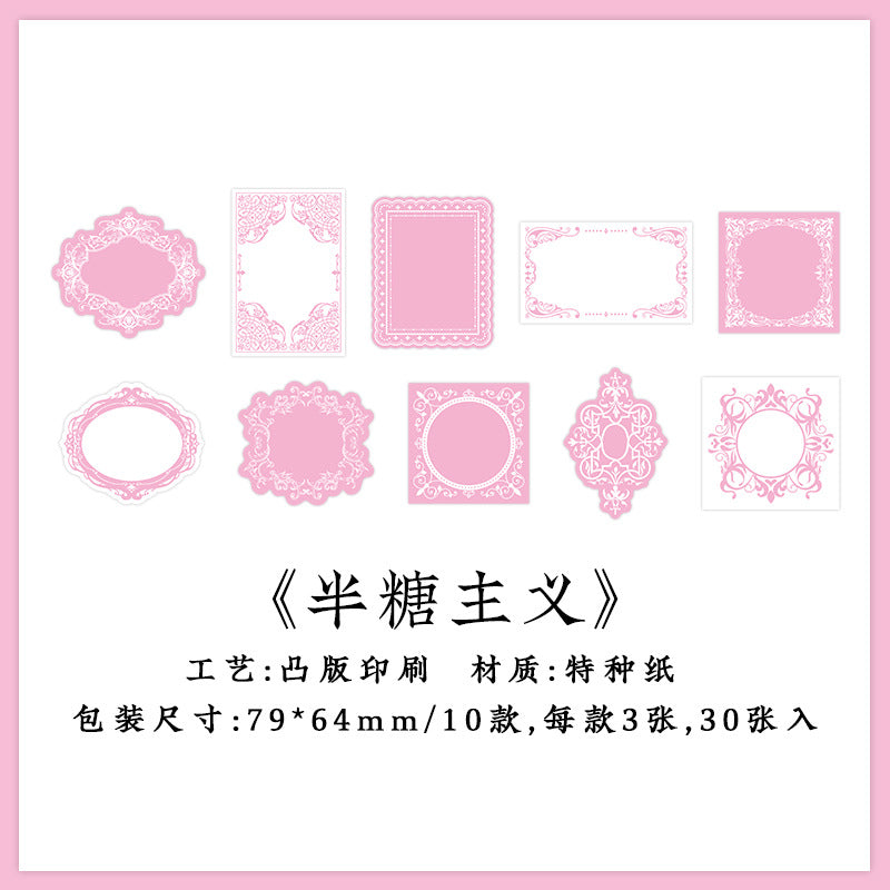 30 Pcs Creative Notepad Scrapbook Paper WYJM