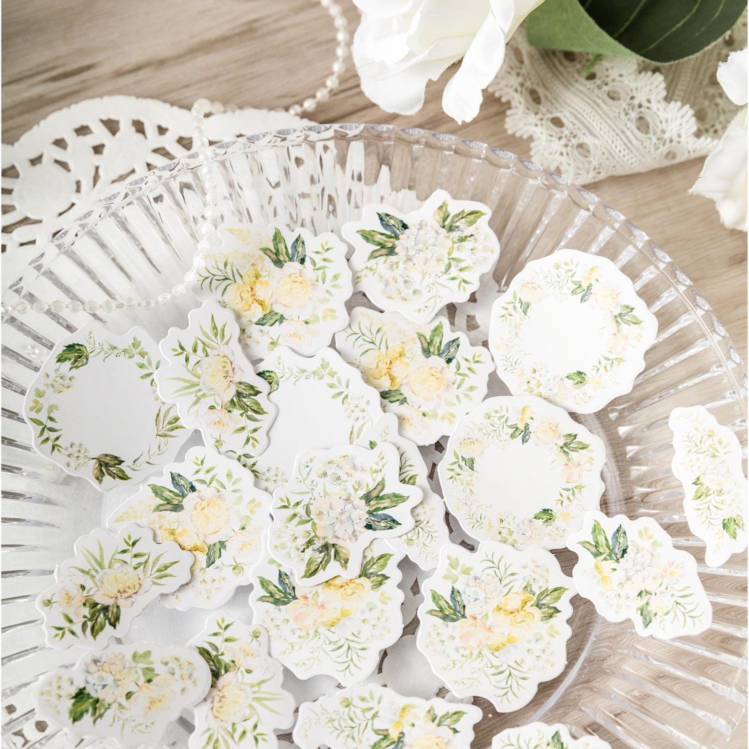 45 Pcs Small Wreath Stickers LMYH