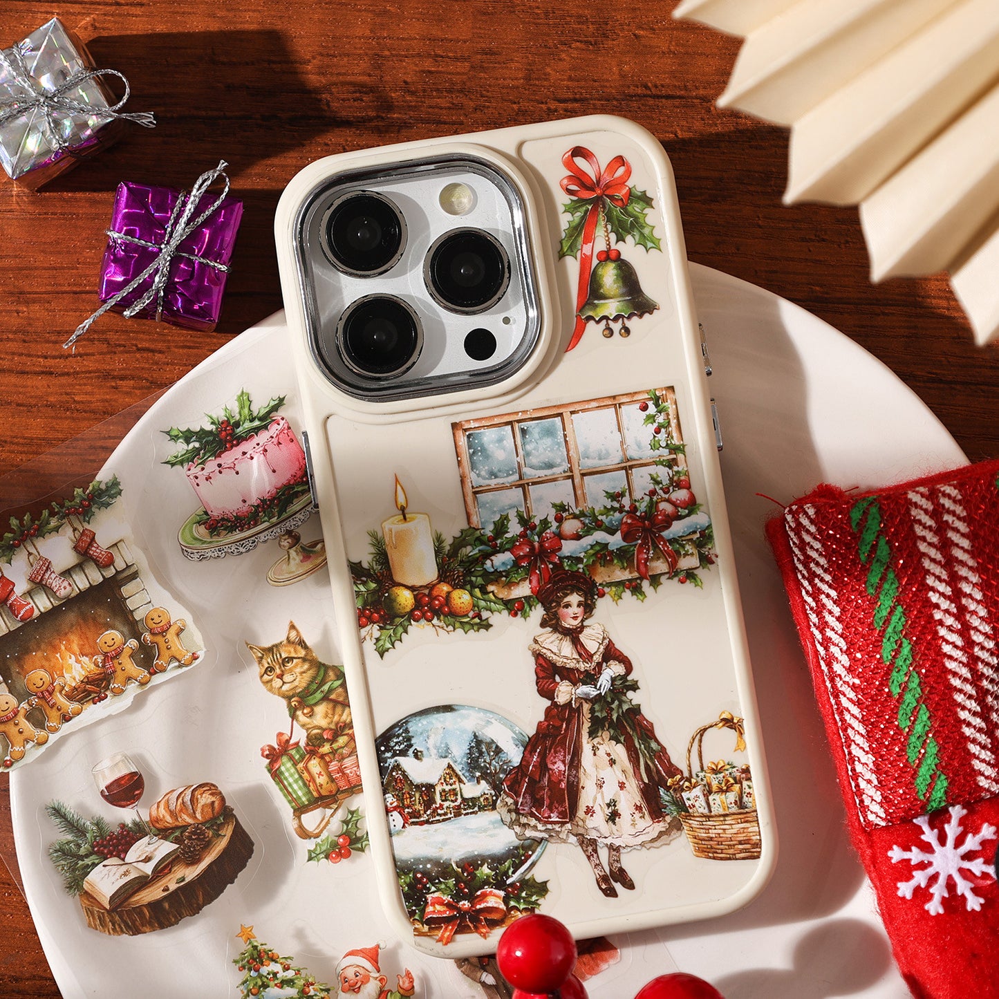 20 Sheets Christmas Stickers Book SDLX