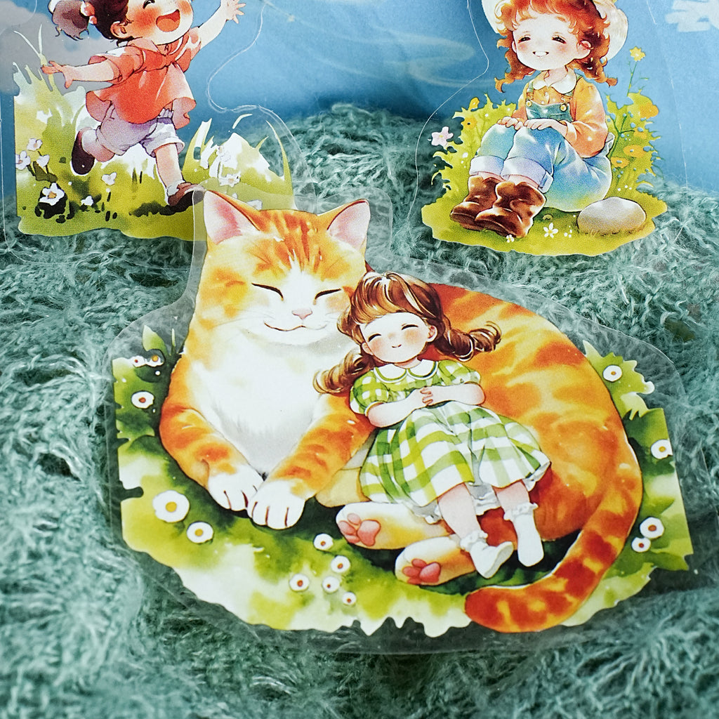 10 Pcs Fantasy Kids PET Stickers MNQYJ