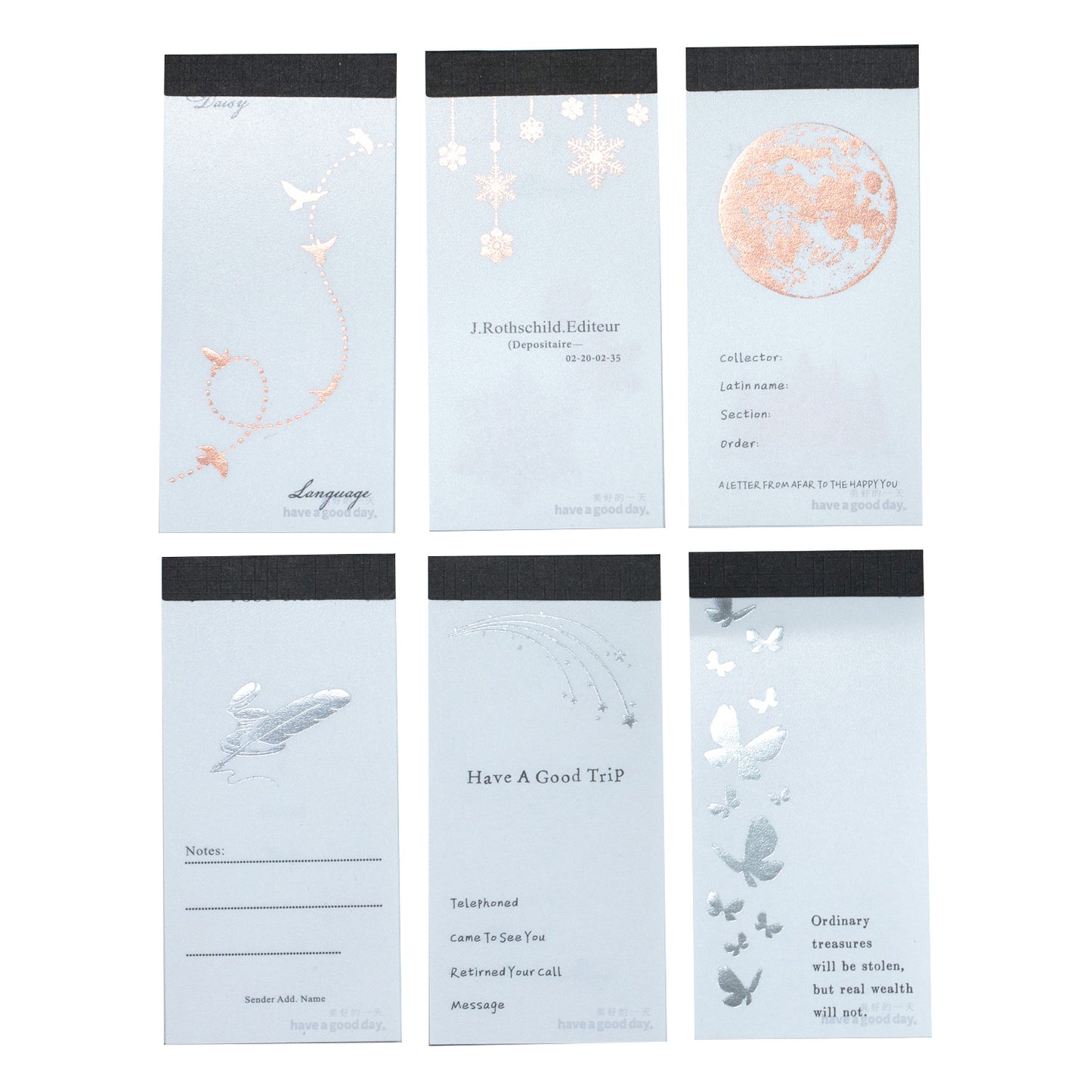 20 Pcs Aesthetic Notepad Paper XYJY