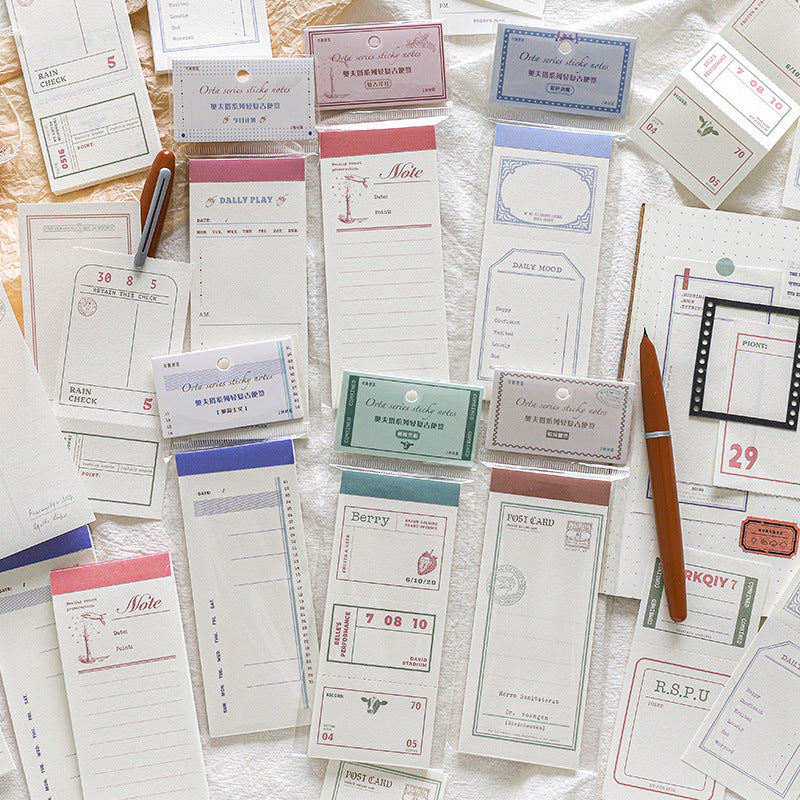30 Pcs Vintage Notepad Paper AFTX