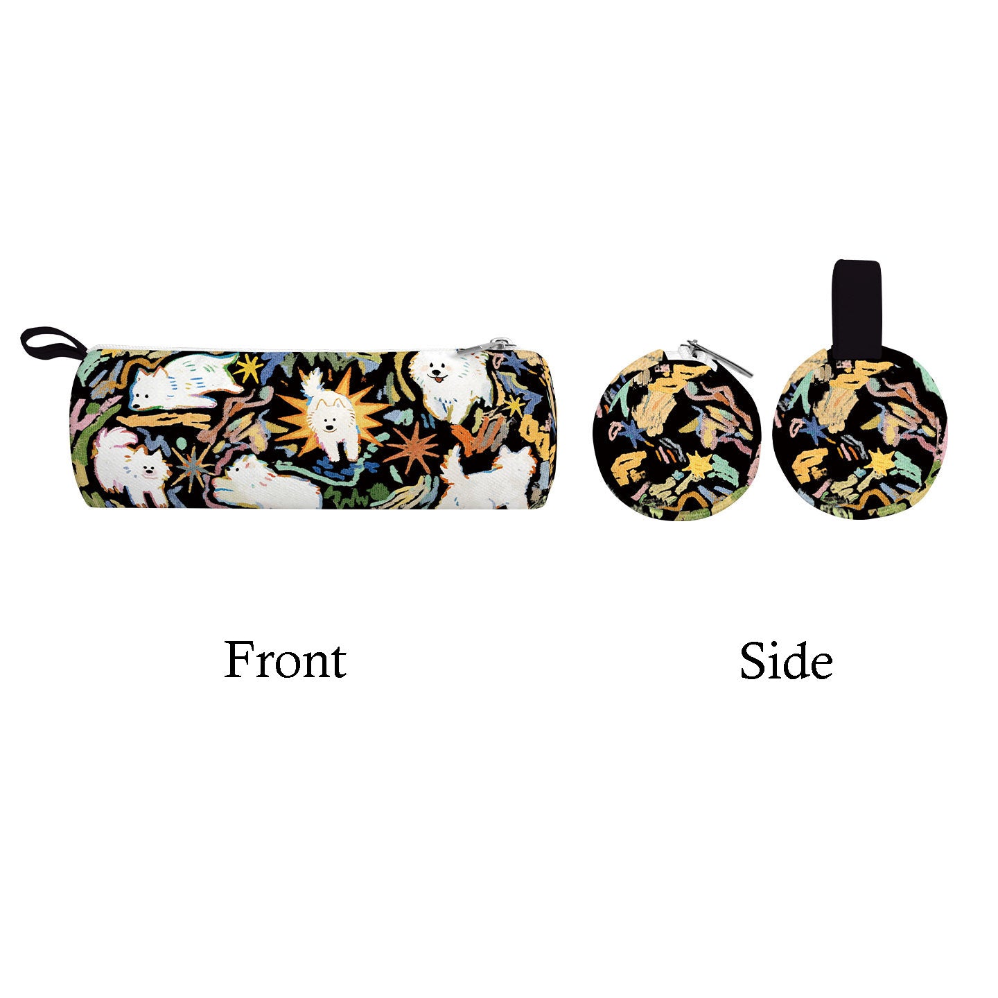 Doodle Yeye Artisan Canvas Cylindrical Pencil Case