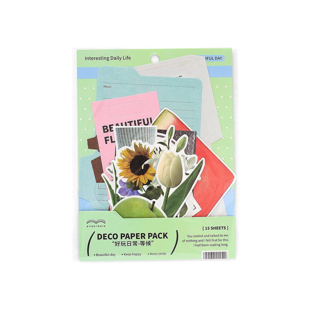 15 Pcs Daily Life Journal Paper HWRC