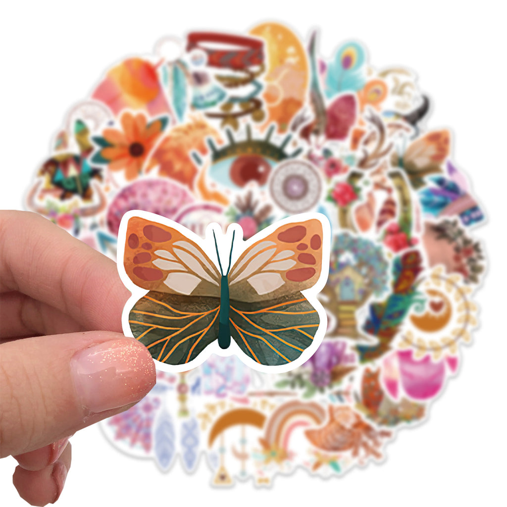 50PCS Boho Waterproof Vinyl Stickers BHO05