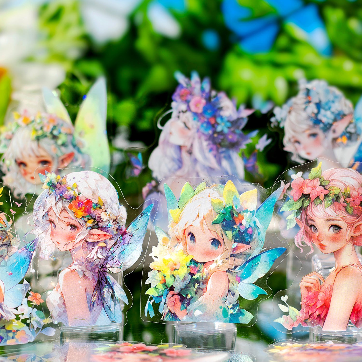 10 Pcs Fairy PET Stickers XYZML