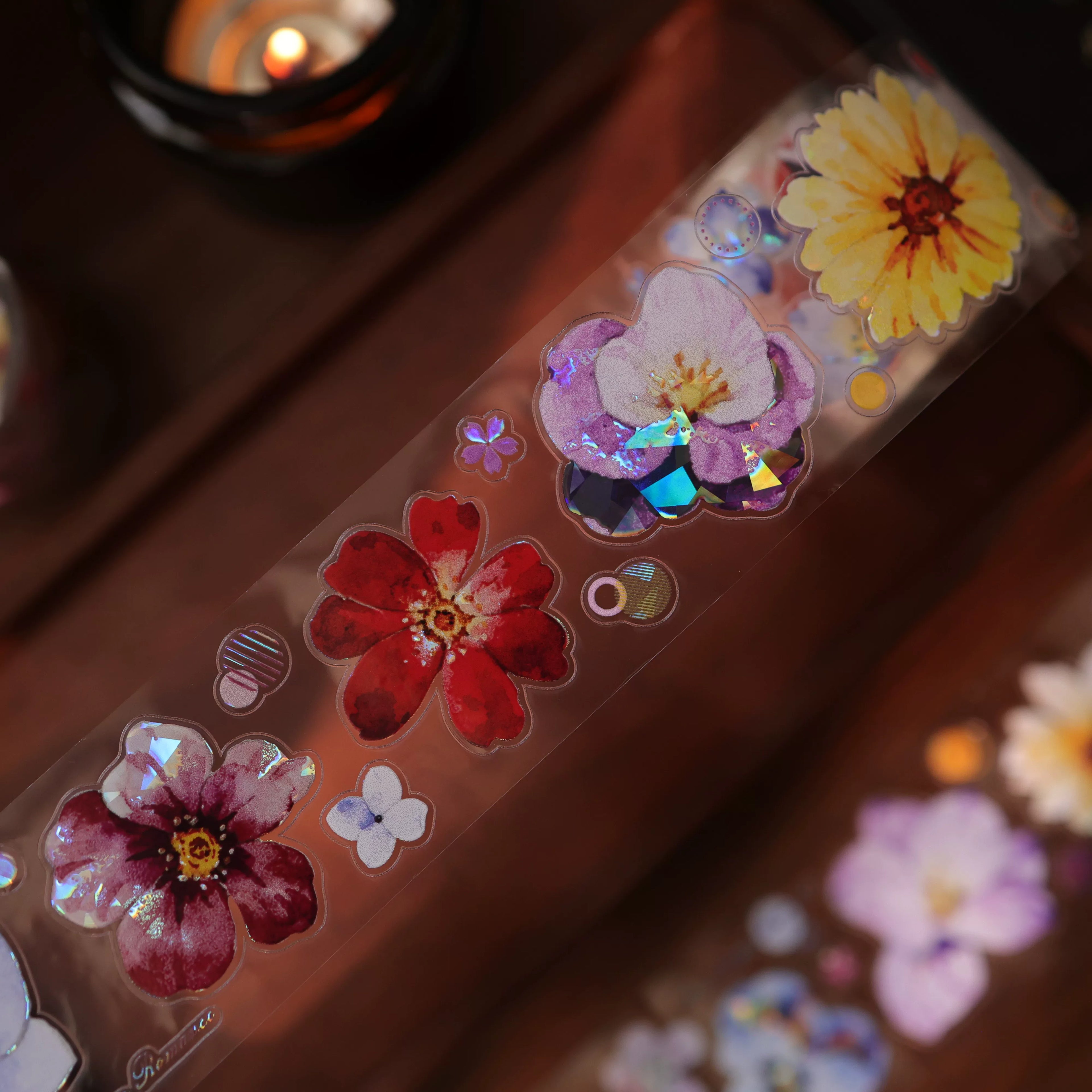 Floral Decorative Tape Rolls- Pastel Ribbons