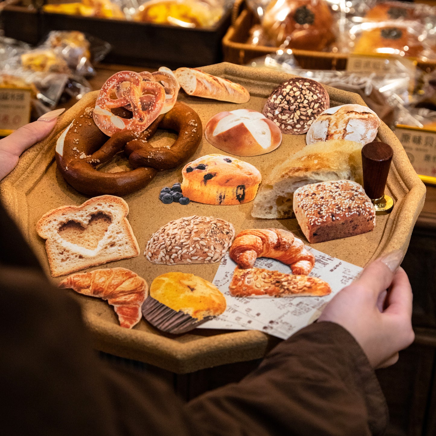 8 Pcs Baking Themed Stickers and Paper MXMBD