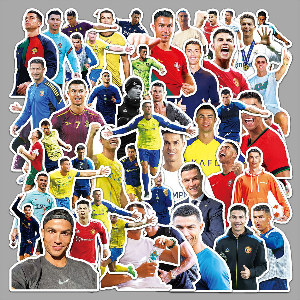 50Pcs Football Theme Waterproof Vinyl Stickers STY02