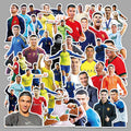 50Pcs Football Theme Waterproof Vinyl Stickers STY02