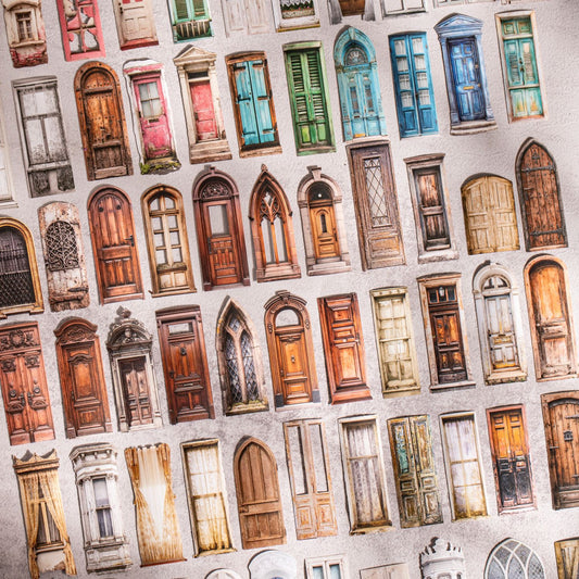 20 Pcs Vintage Windows Door Stickeres JYMC