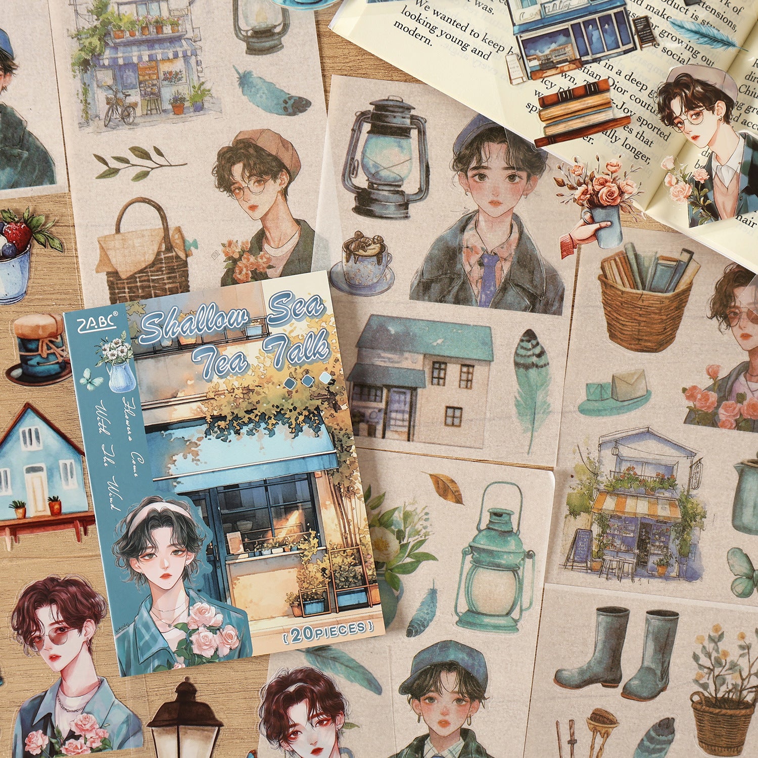 20 Sheets Lifestyle Girl Stickers Book HXFL