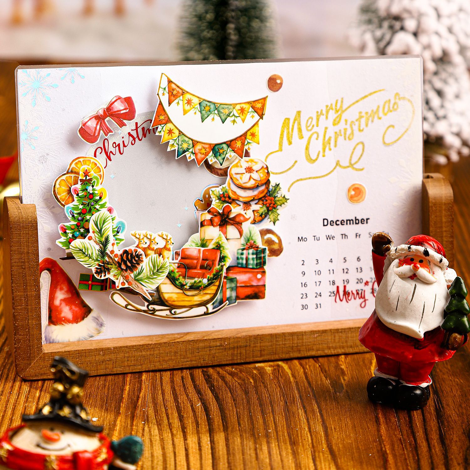 20 Sheets Christmas Themed Stickers Book SDZY