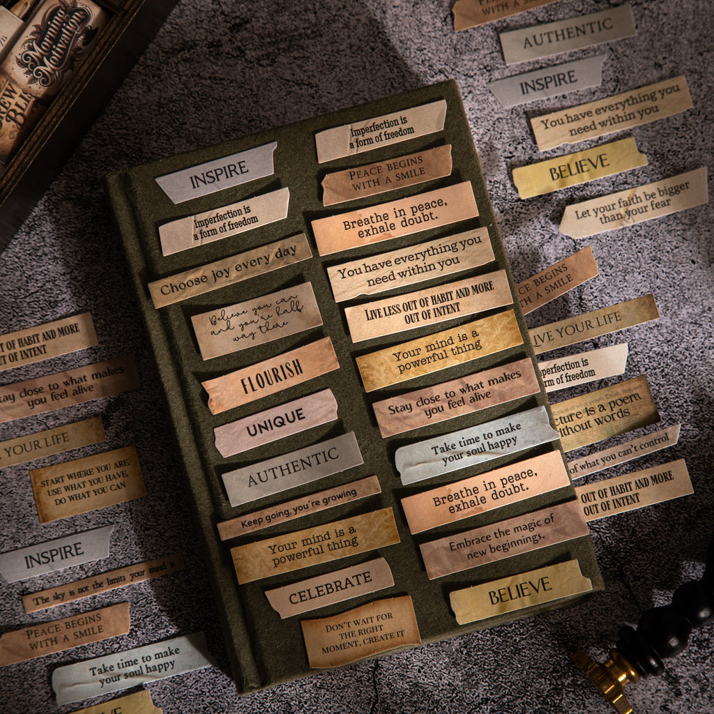 100 Pcs Quote Word Stickers ZYSP