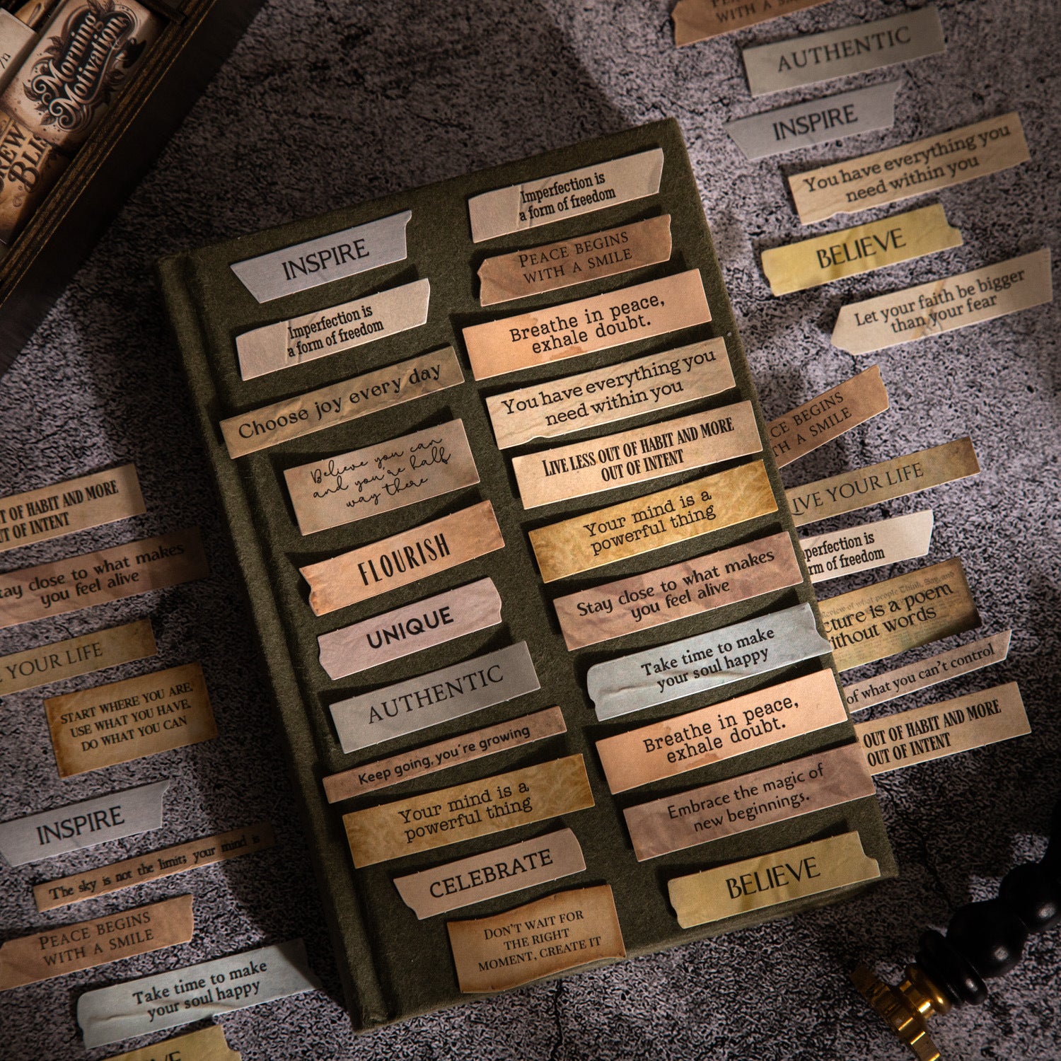 100 Pcs Quote Word Stickers ZYSP