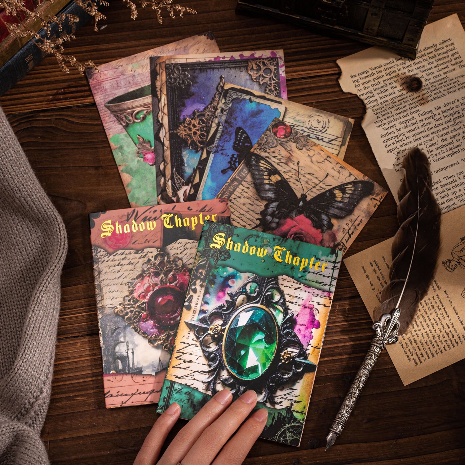 30 Pcs Gothic Vintage Scrapbook Paper AYPZ