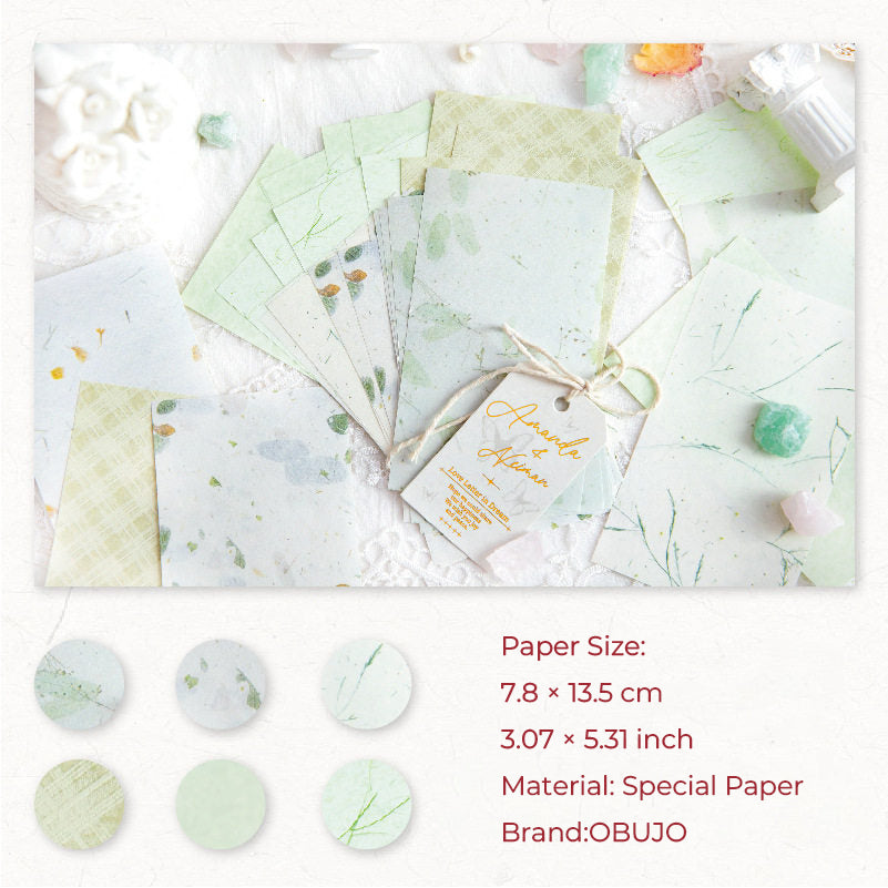30 Pcs Basic Floral Journal Paper SGNL