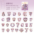 36 Pcs Letter PET Stickers ZMYS