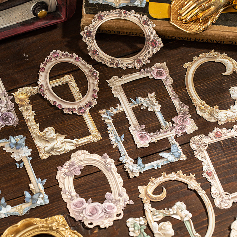 10 Pcs Embossed Window Frame Cardstock Paper TYCY