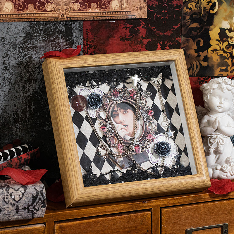 10 Pcs Dark Themed Scrapbook Paper HSTH