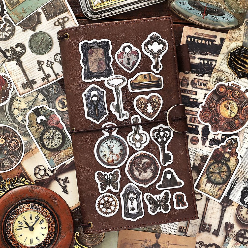 200 Pcs Vintage Junk Journal Supplier Kit SGSCX
