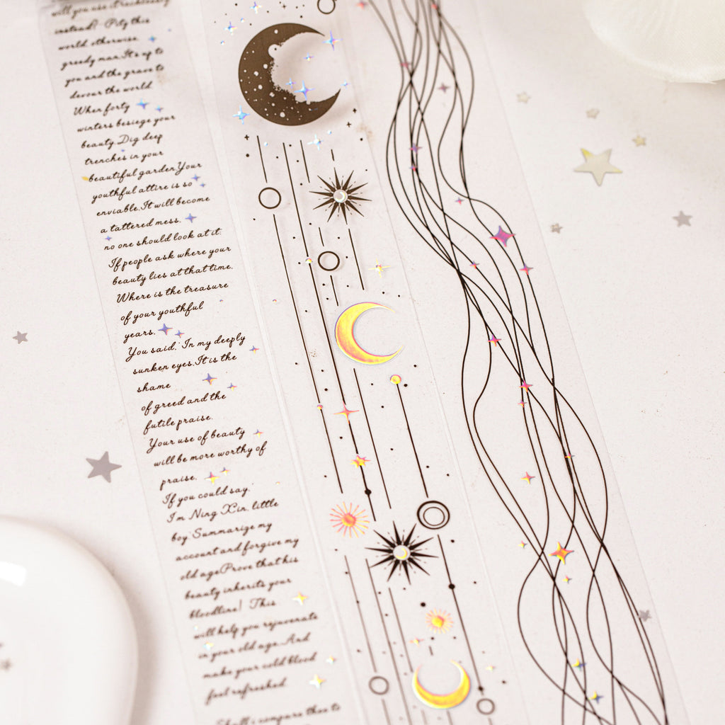 1 Roll Starry Sky Themed PET Tape XKSR