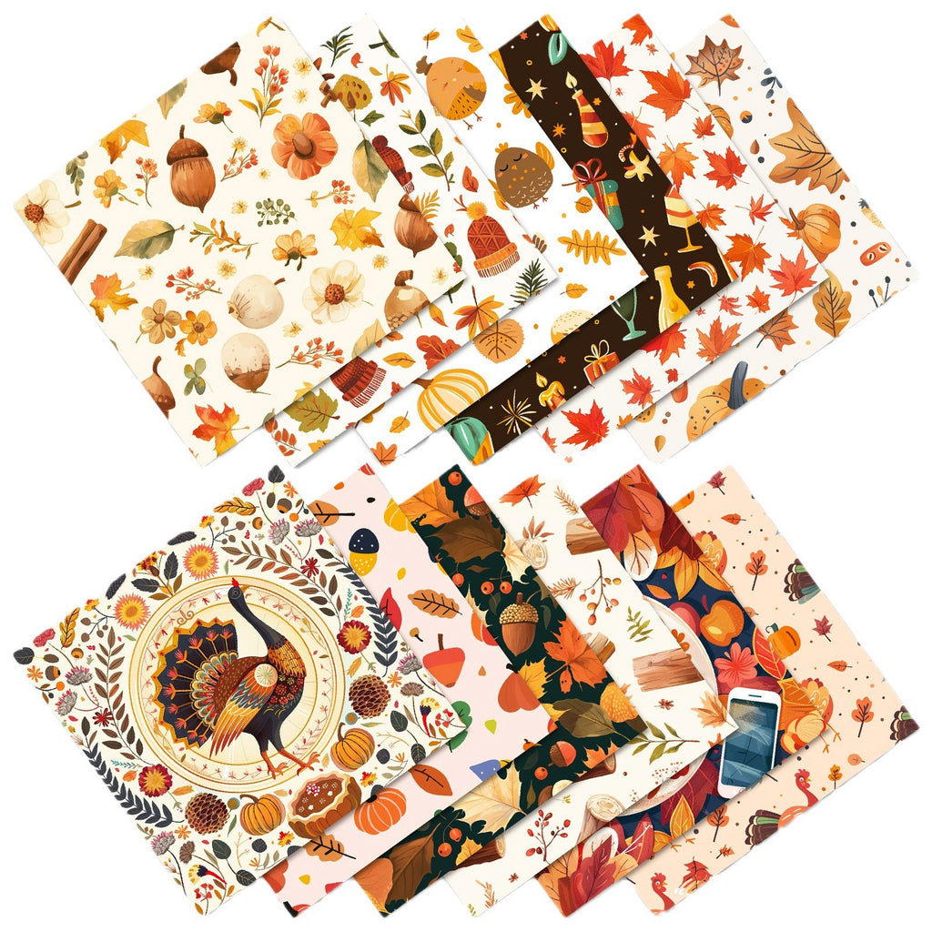6 inch Thanksgiving Day Scrapbook Paper Pad PA010