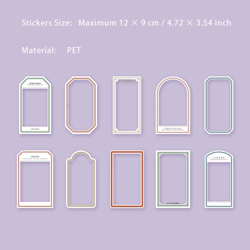 20 Pcs Movie Film Bottle PET Stickers SKTY