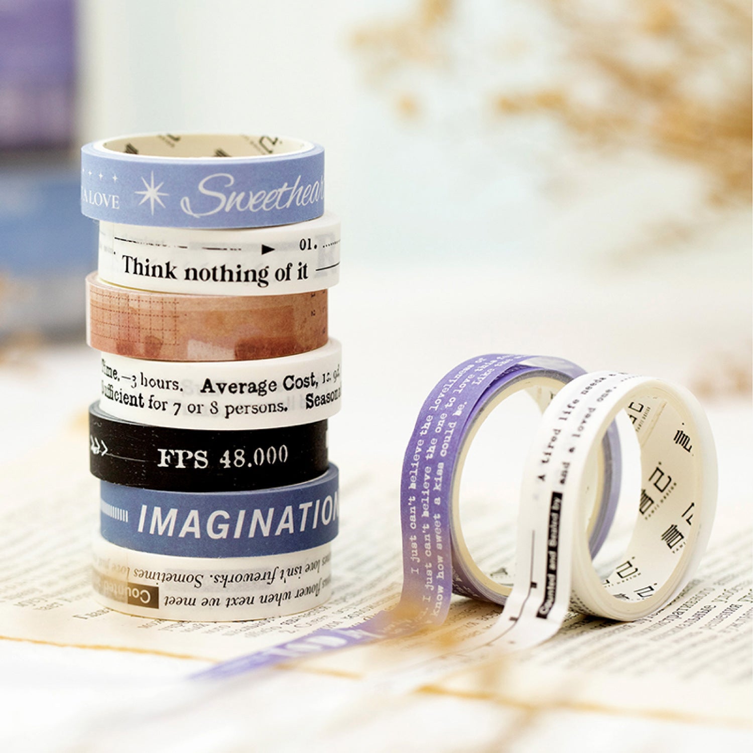 5 Roll Creative Washi Tape Set JCRC