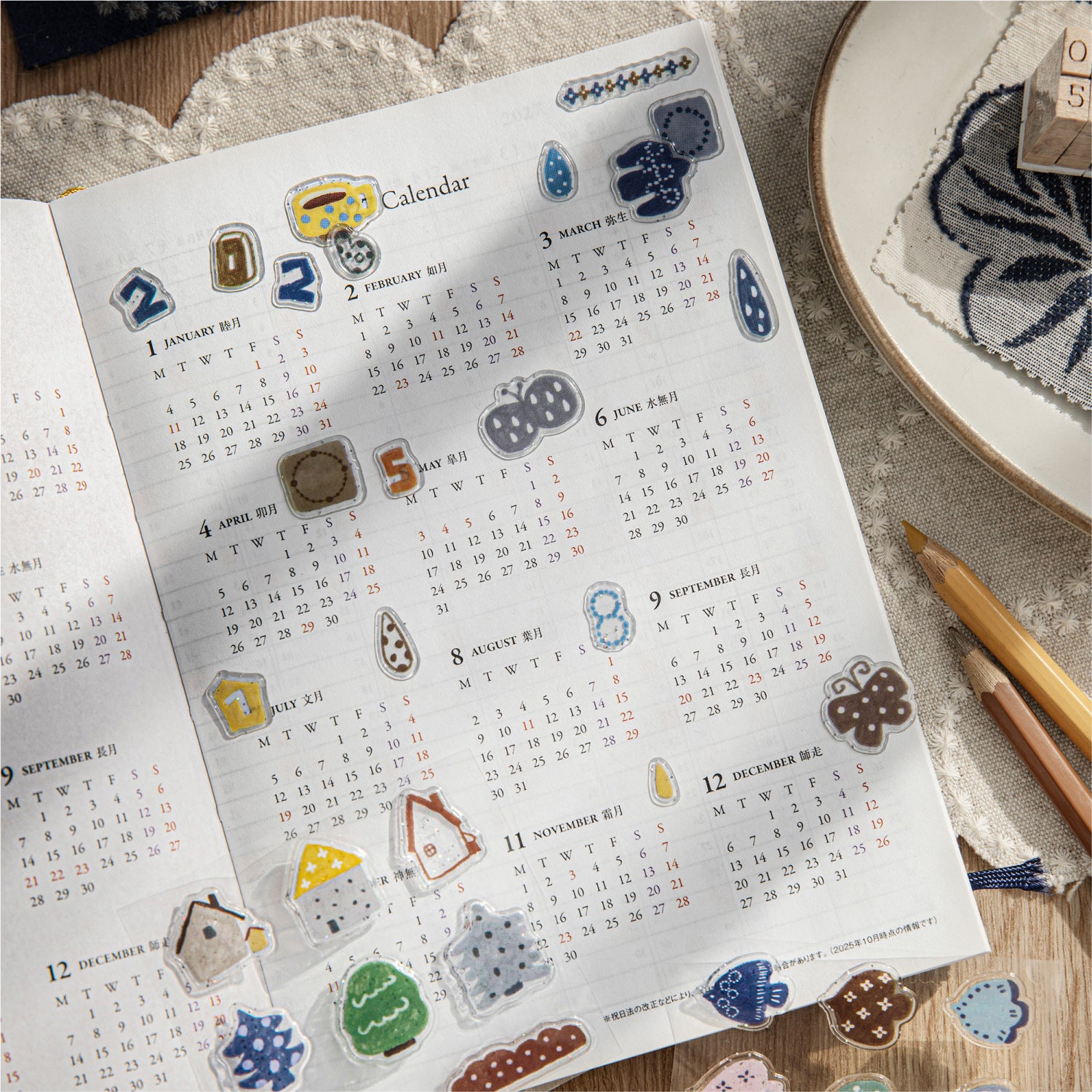 1 Sheet Cute Items Planner Stickers NNXW