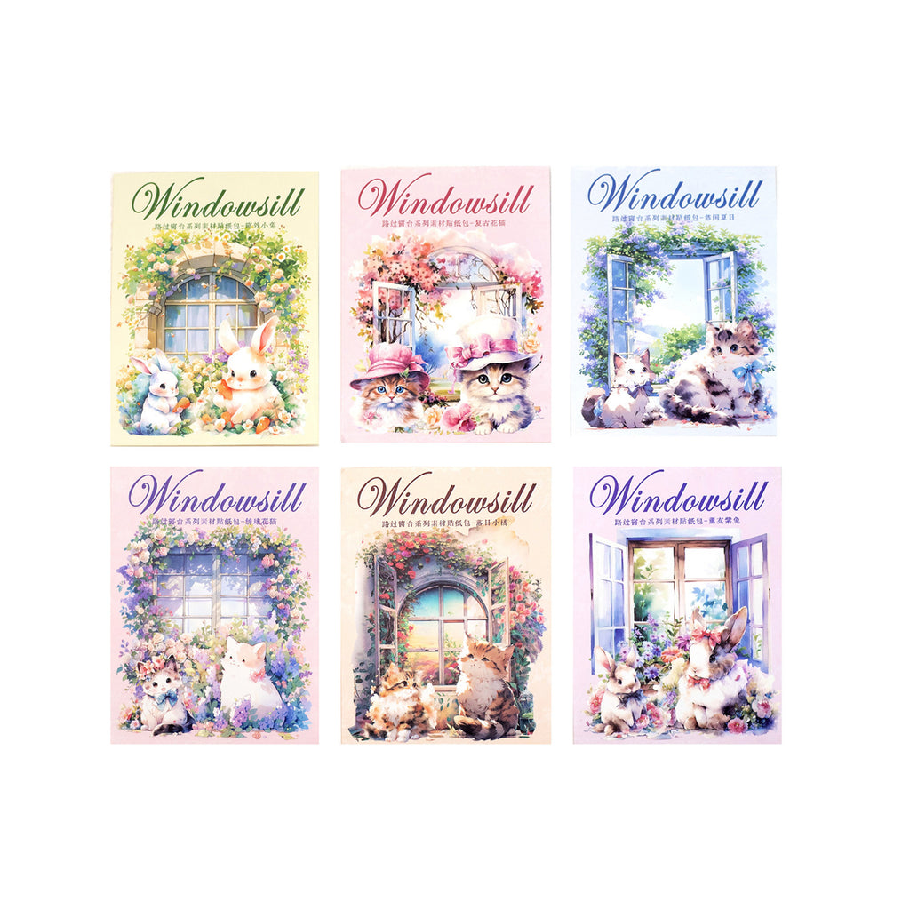 30 Pcs Window Themed PET Stickers LGCT
