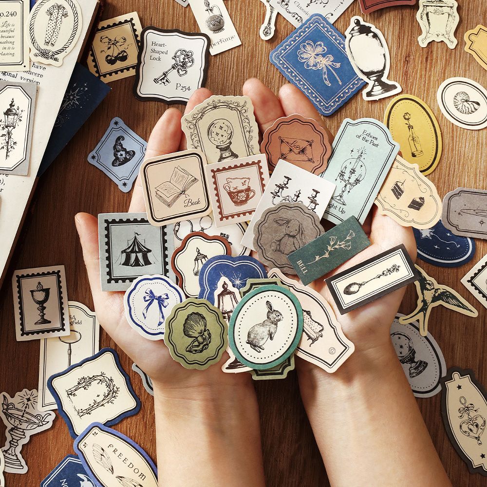 30 Pcs Vintage Label Stickers SJSZ
