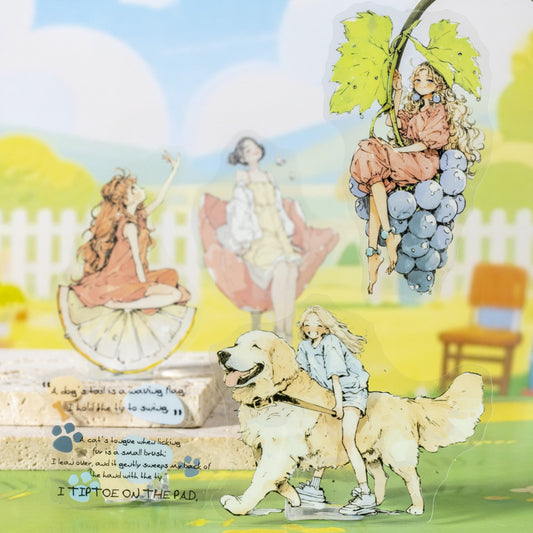 20 Pcs Fantasy Girl PET Stickers DDDSJ