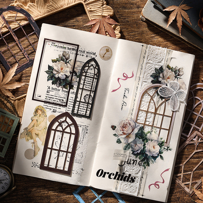 10 Pcs Cutout Windows Stickers YYDC