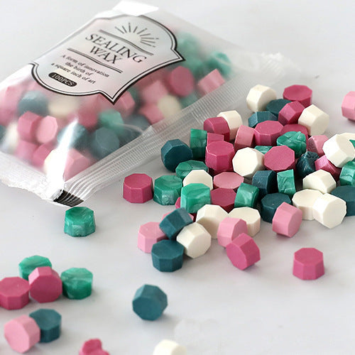 100 PCS Octagon Wax Seal Beads H20