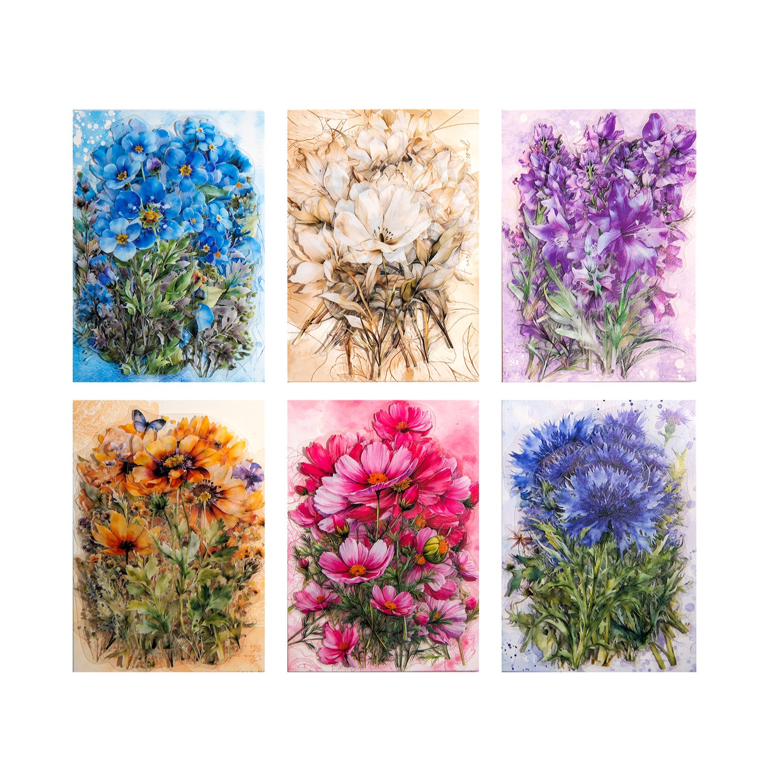 30 Pcs PET Stickers and Paper Journal Supplies HKDSH