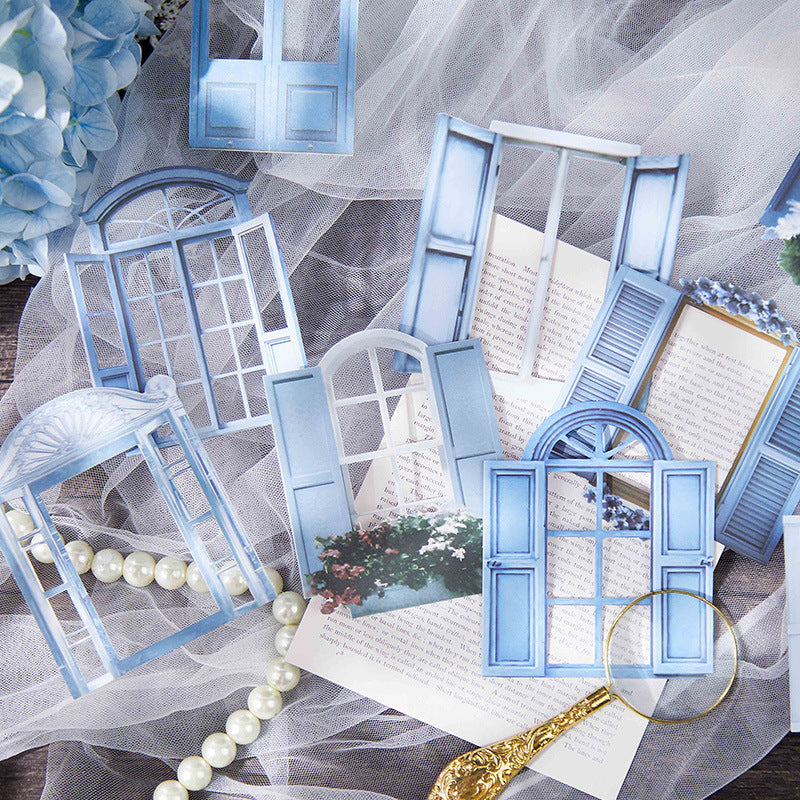 10 Pcs Window Themed Stickers HCZM