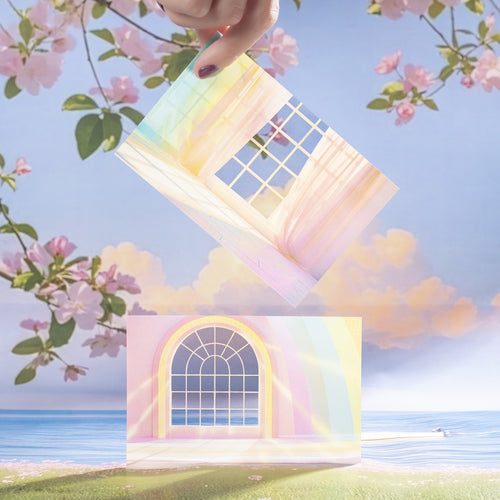 10 Pcs Windows Landscape PET Stickers CWDJS