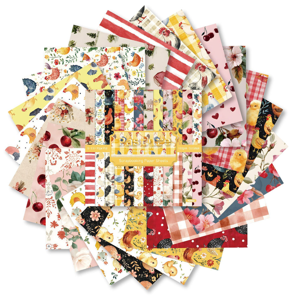 6 inch Pastoral Scrapbook Paper Pad SKP602