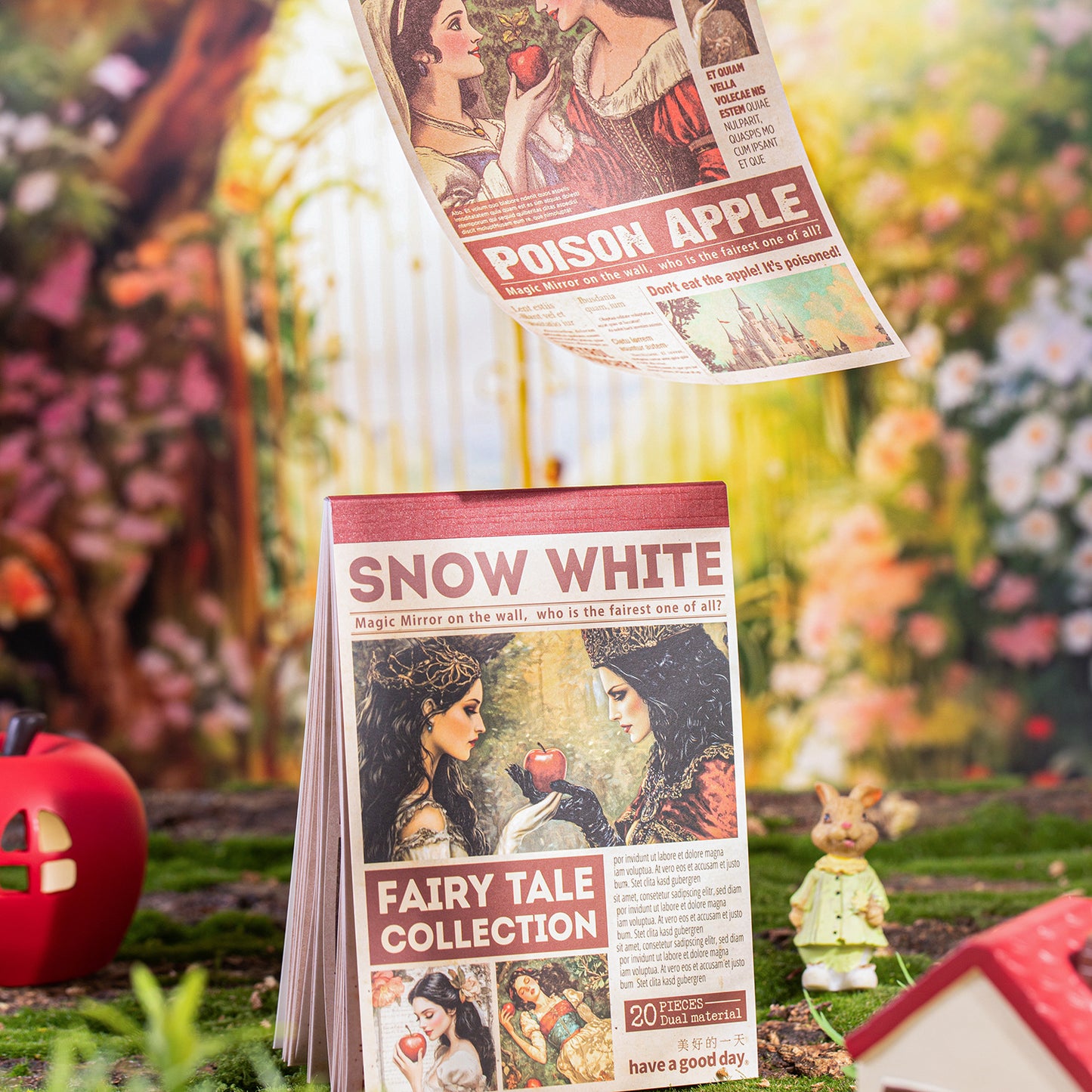 20 Pcs Fairy Tale Journal Paper and Washi Stickers THJXL