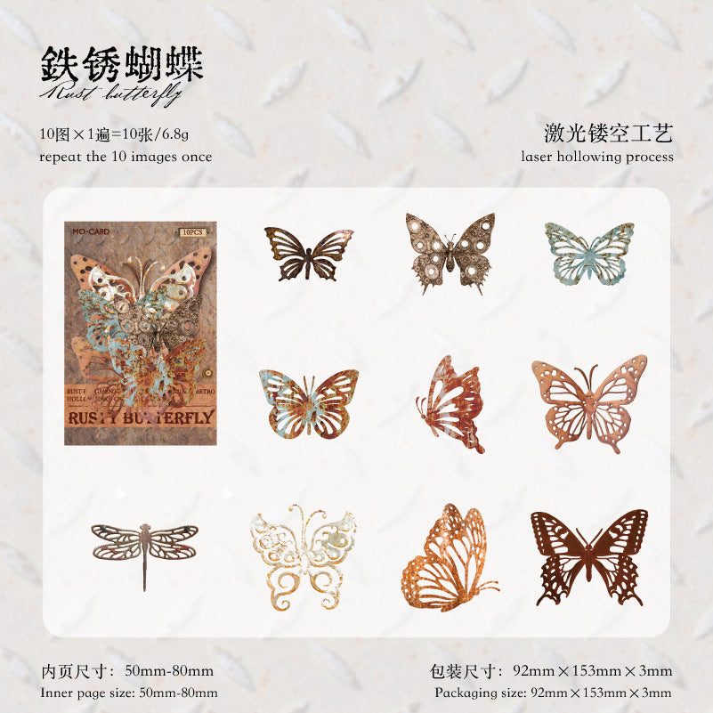 10 Pcs Vintage Hollow Cutout Paper XJSPSG