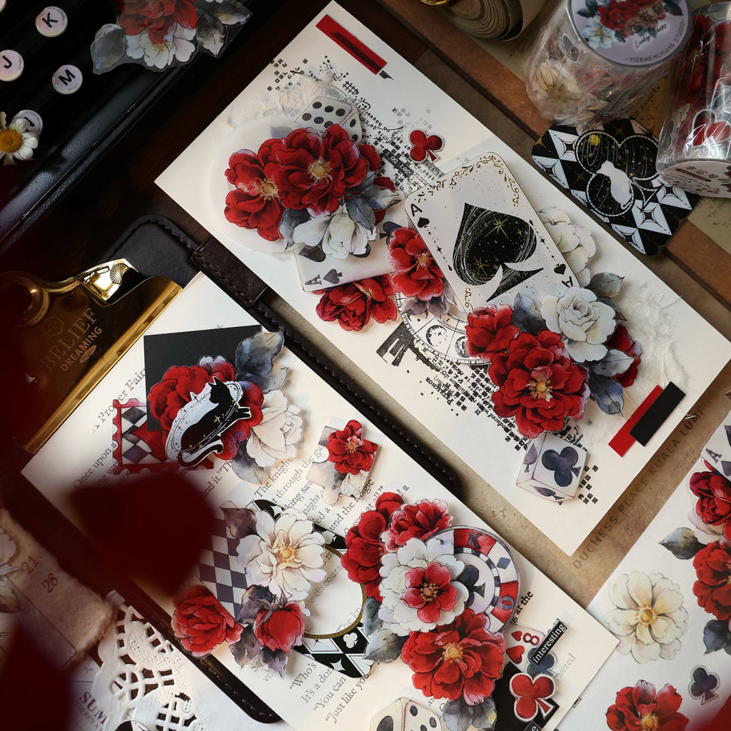 Floral Decorative Tape Rolls- Fortunate Chip