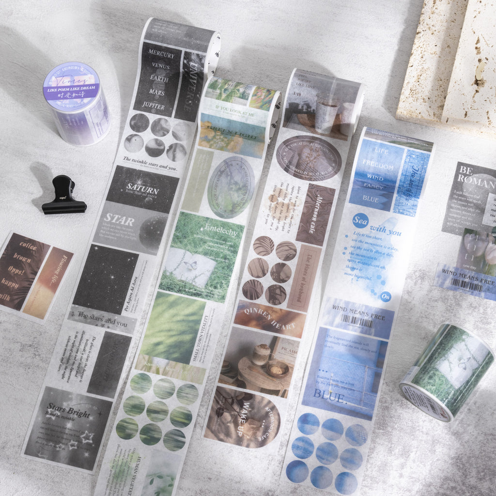 1 Roll Photography Die-cut Washi Tape RSRM