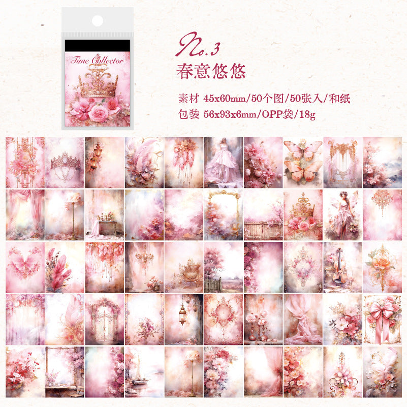 50 Pcs Vintage Junk Journal Paper Book SGSCJ