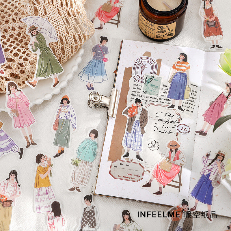Pianai Washi Girl Stickers