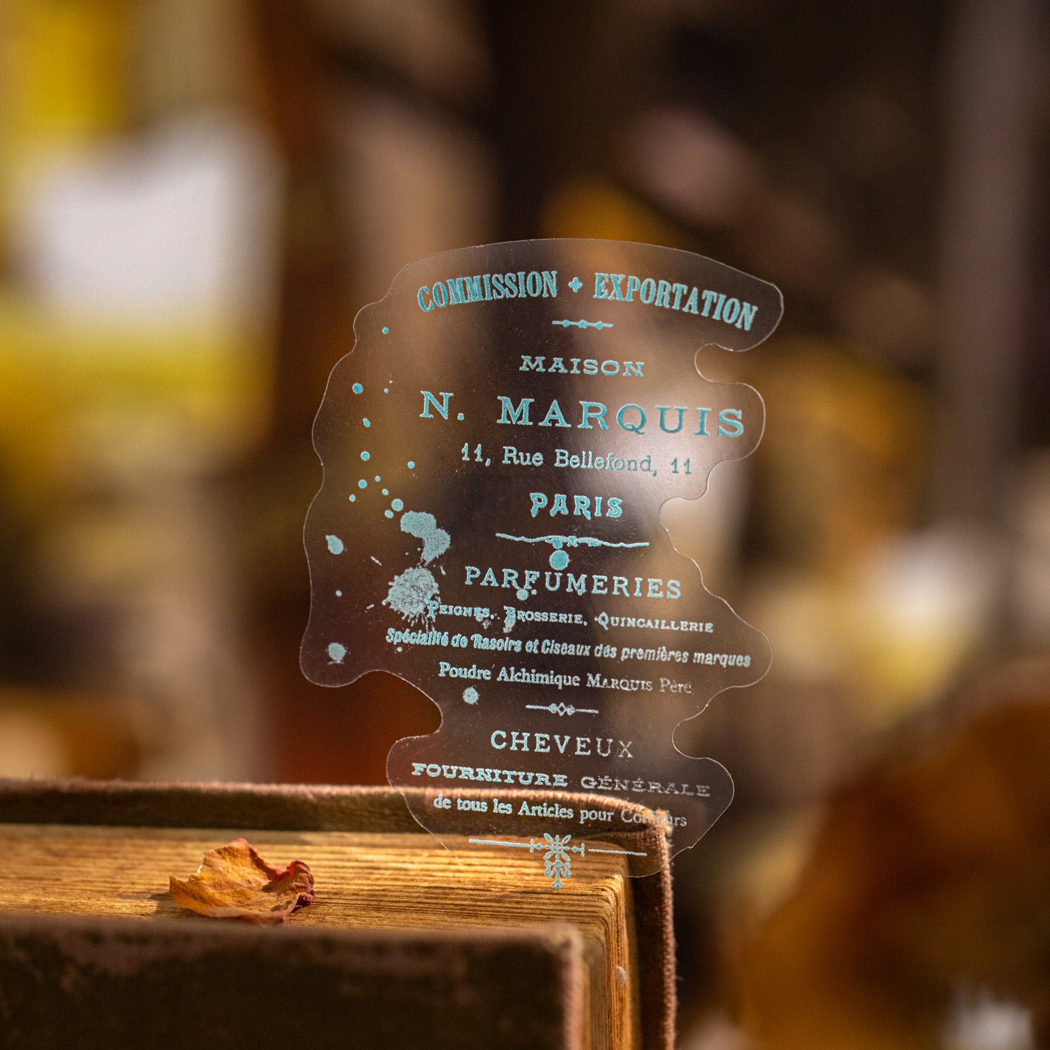 15 Pcs Vintage Letter PET Stickers BBXJ